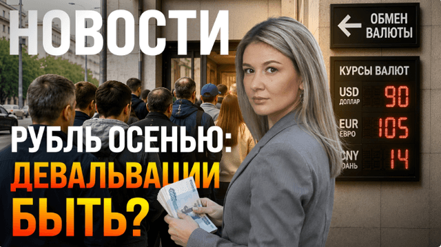 Рубль осенью: доллар пойдет к 90, или вернется к 80? Курсы валют в сентябре