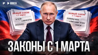 Новые законы с 1 марта 2026: штрафы, ЖКХ, алименты, такси, участки, реклама