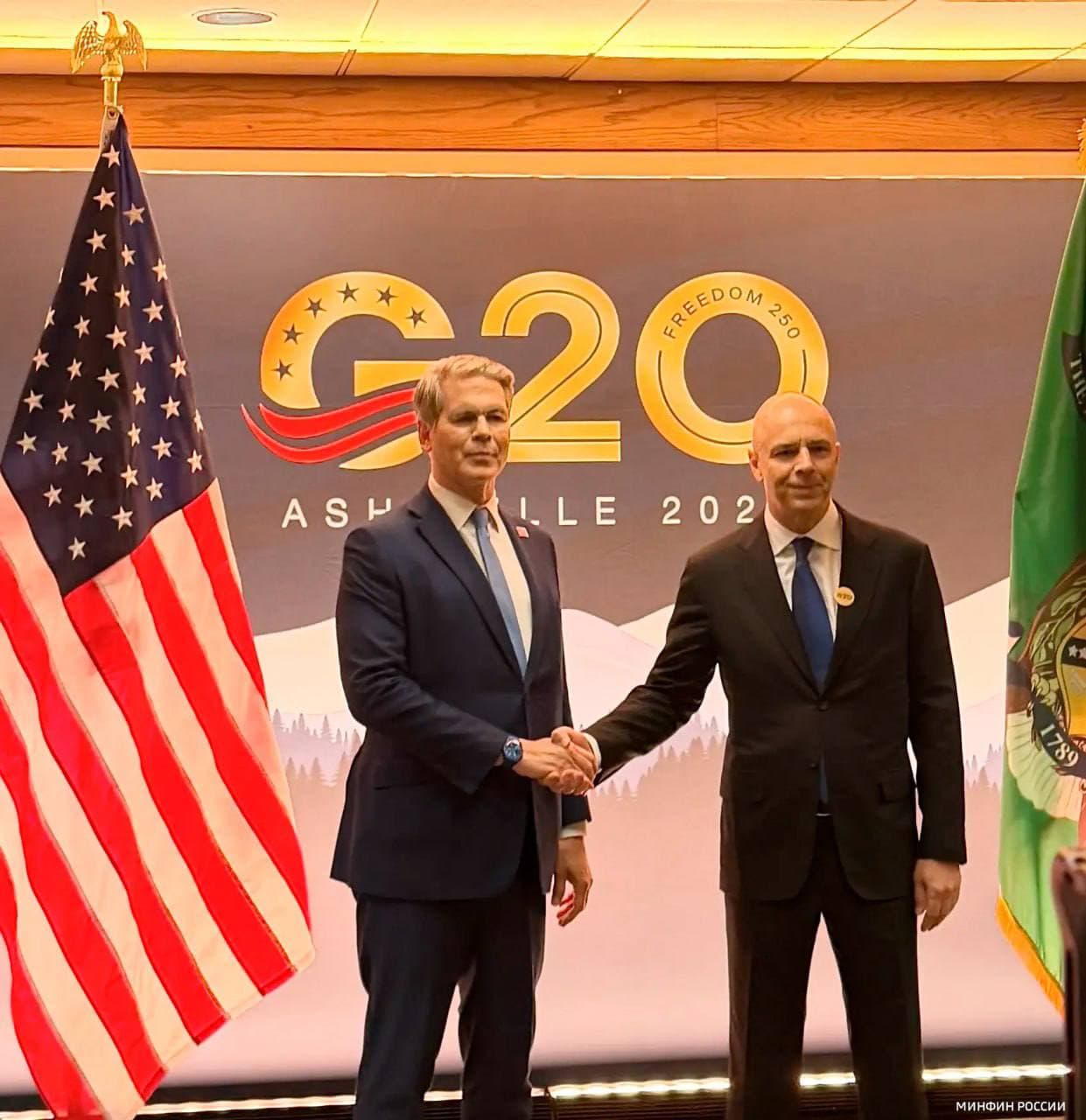 Скотт Бессент и Антон Силуанов