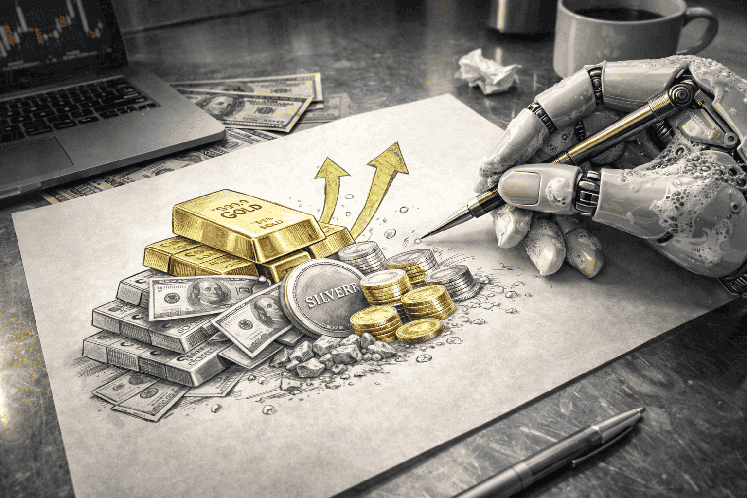 Драгоценные металлы и ИИ-пузырь: почему растут золото, серебро и платина и при чём здесь Big Tech