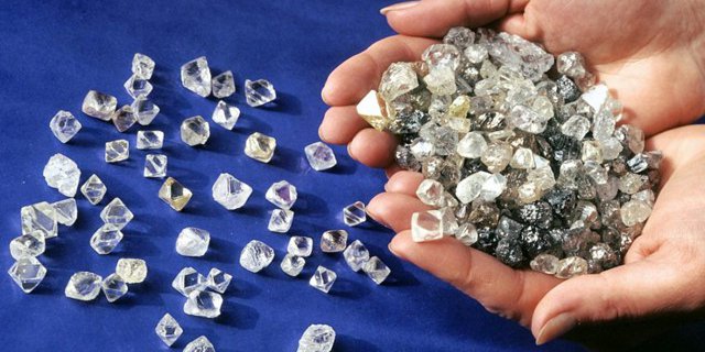 Запасы алмазов 