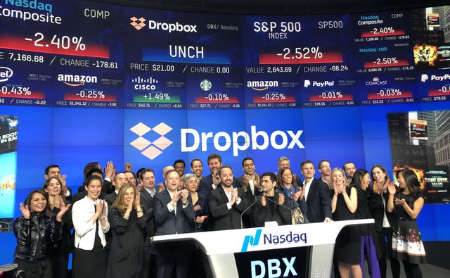 IPO Dropbox: рынок
