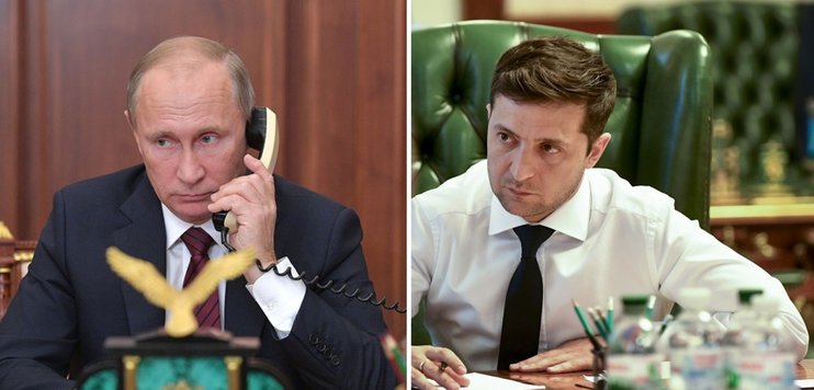 Путин и Зеленский