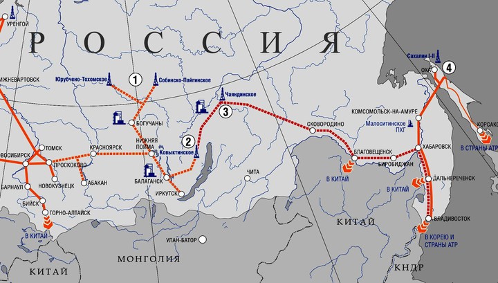 Газпром поставил в Китай