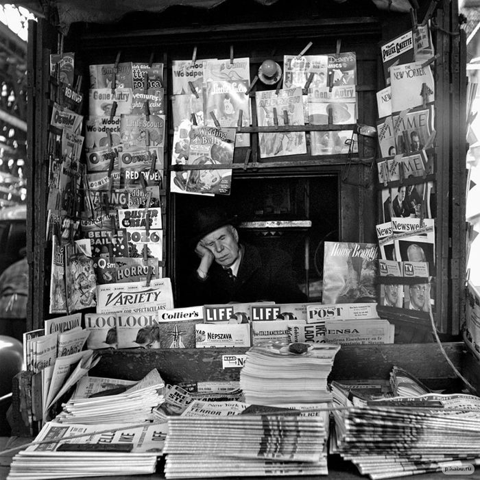 Продажа газет в Нью-Йорке